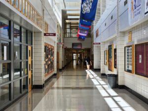Jordan High School Hallway Jordan High School Hallway