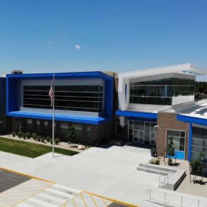 Glacier Hills Elementary School A picture of the front of Glacier Hills Elementary School.