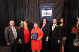 Canyons Apex Awards Educator Recognition Educators and district leaders at the Canyons Apex Awards, recognizing excellence in education.